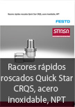 Racores r�pidos roscados Quick Star CRQS, acero inoxidable, NPT