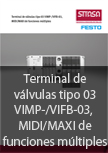 Terminal de v�lvulas tipo 03 VIMP-/VIFB-03, MIDI/MAXI de funciones m�ltiples