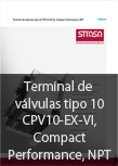 Terminal de v�lvulas tipo 10 CPV10-EX-VI, Compact Per formance, NPT