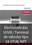 Electrov�lvulas VUVB / Terminalde v�lvulas tipo 24 VTUB, NPT