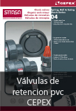 V&aacute;lvulas de retencion pvc CEPEX